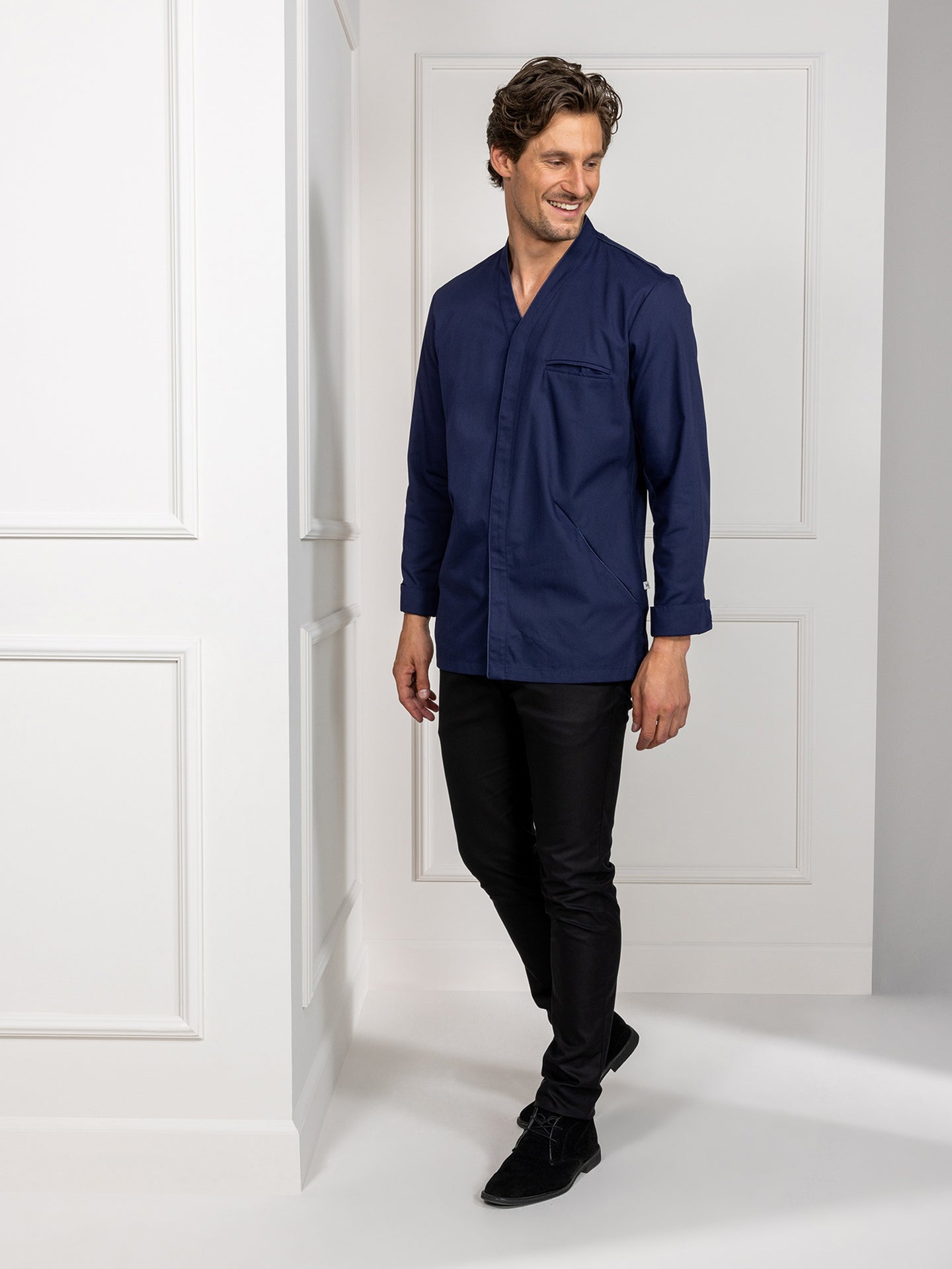 Light Gray Andreas Patriot Blue Le Nouveau Chef Light Gray Andreas Patriot Blue Le Nouveau Chef