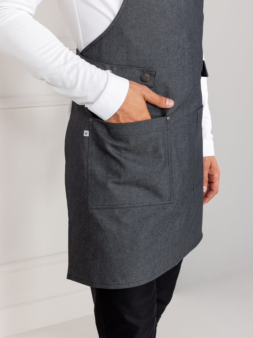 Dakota Heavy Black Denim Light Gray Dakota Heavy Black Denim Le Nouveau Chef