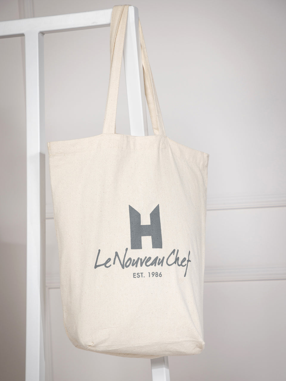 Canvas Shopper Bag Grey Gray Canvas Shopper Bag Grey Le Nouveau Chef