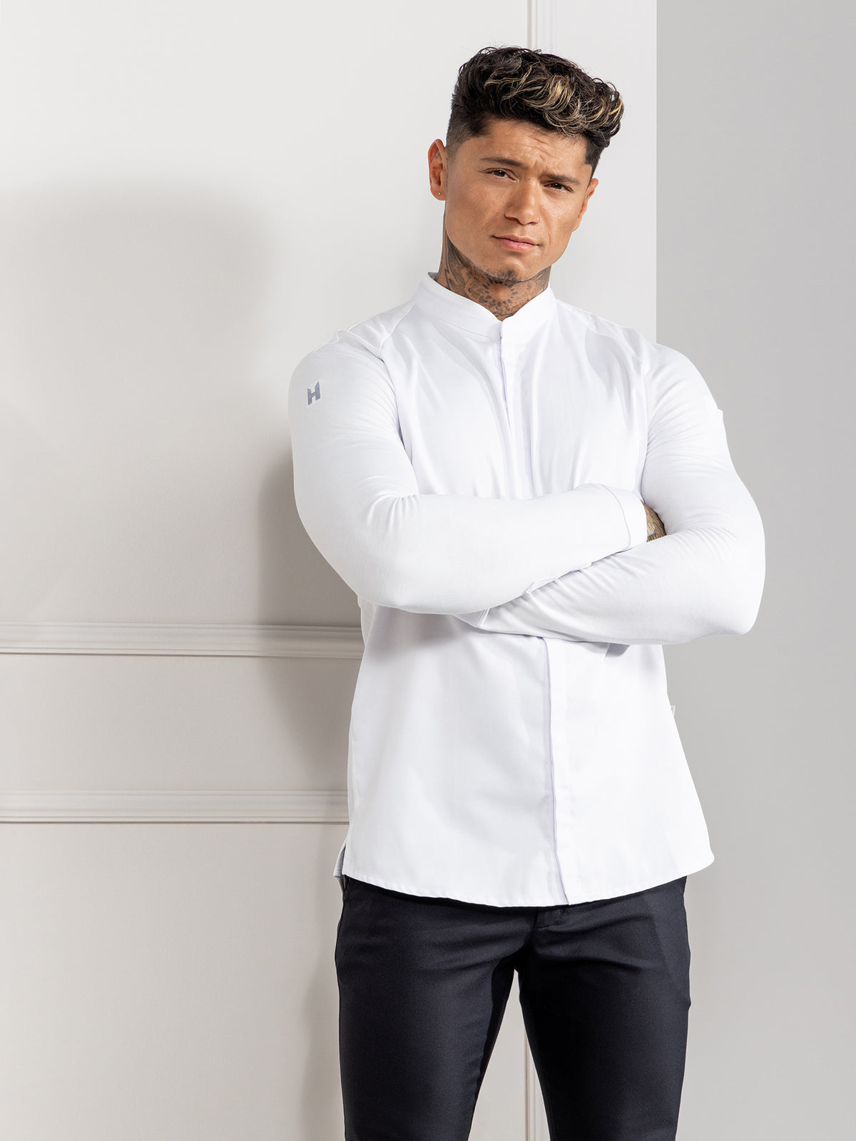 Light Gray Romain White Le Nouveau Chef