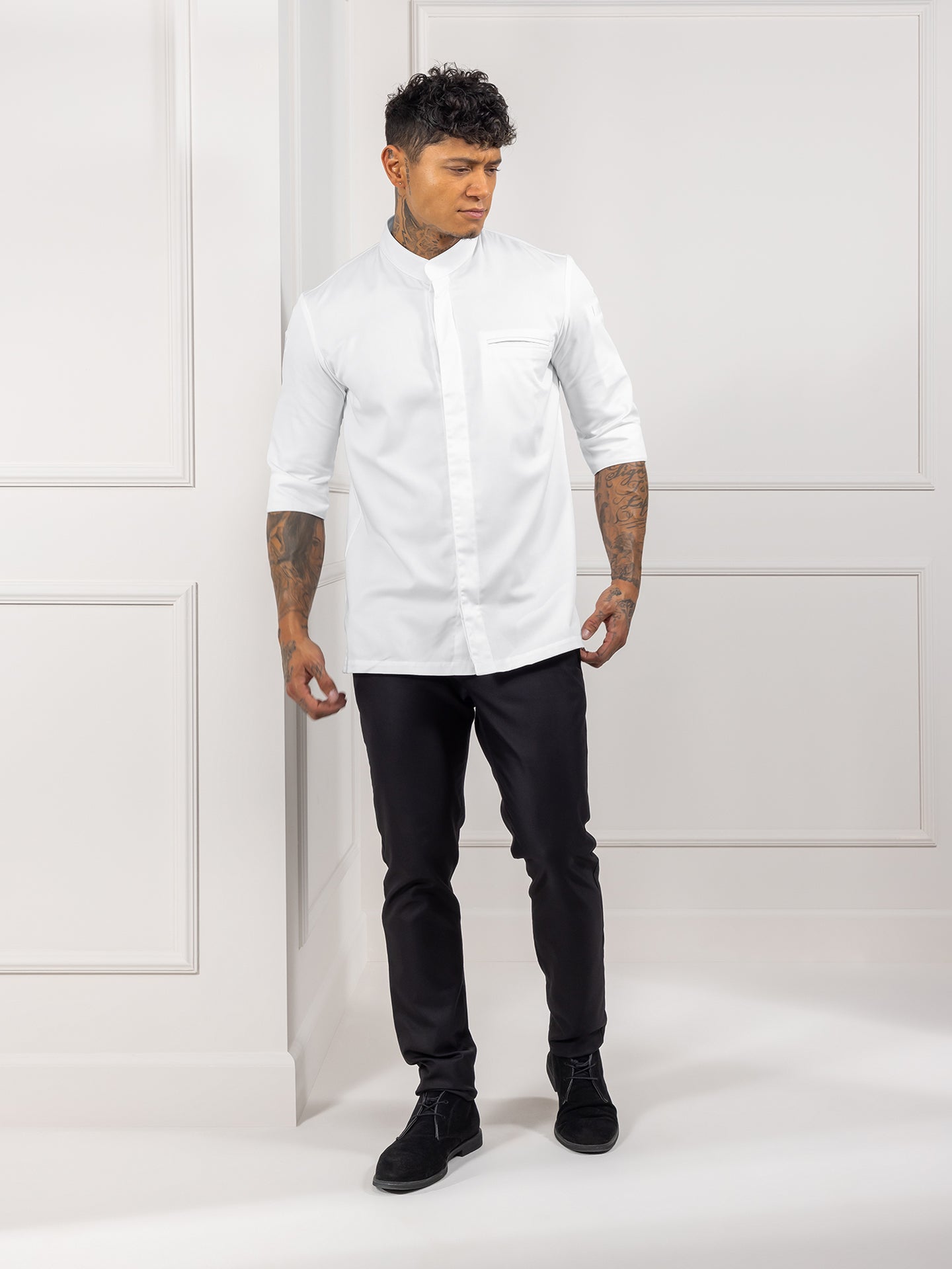 Light Gray Fabian White Le Nouveau Chef