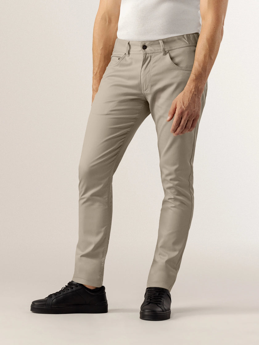 Light Gray Chicago Sand Denim Le Nouveau Chef