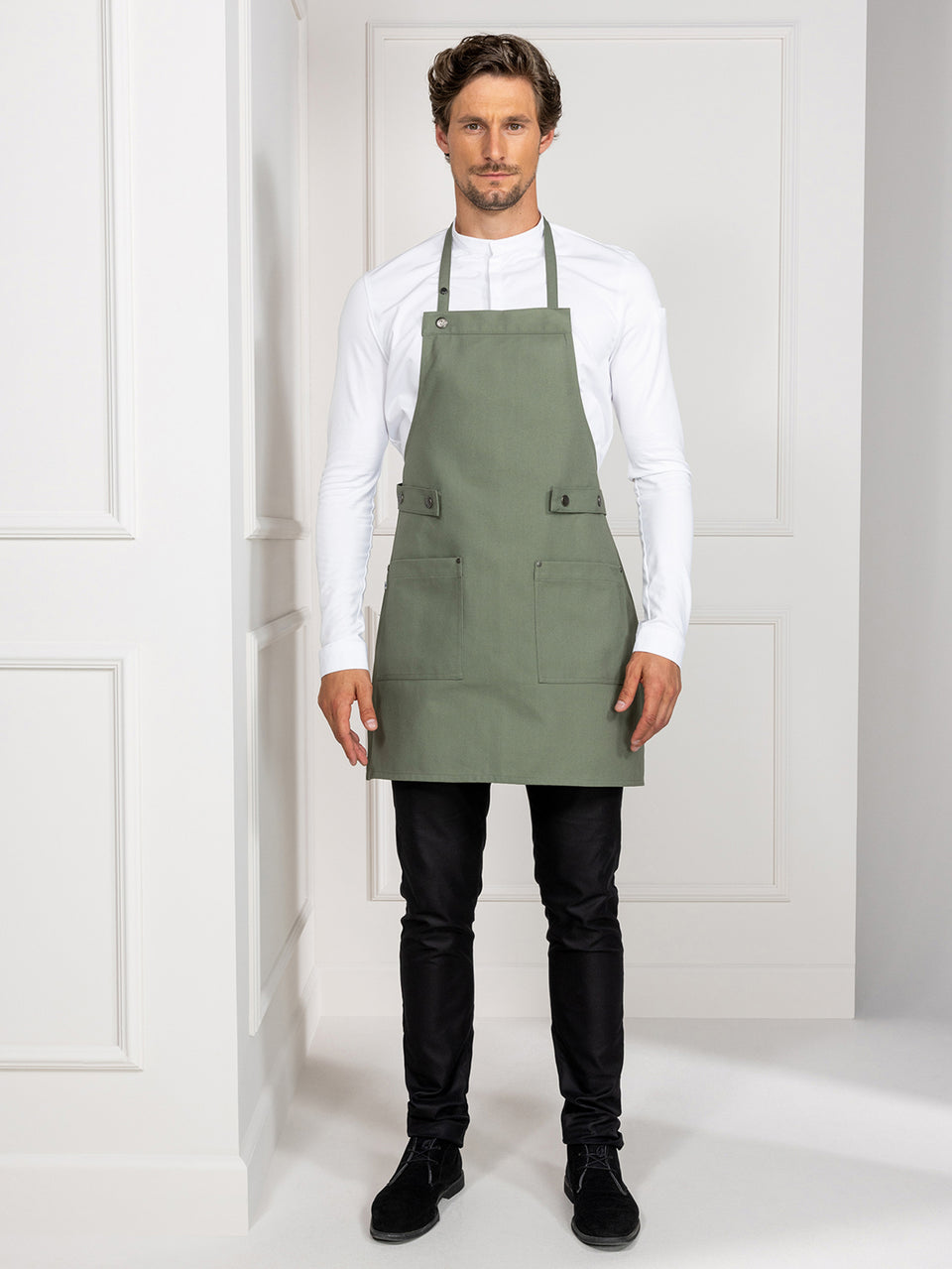 Light Gray Dakota Green Canvas Le Nouveau Chef